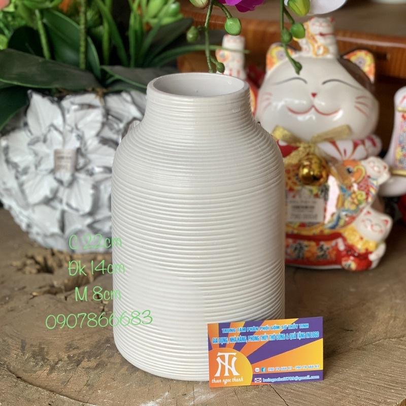Bình hoa gốm sứ cao cấp.