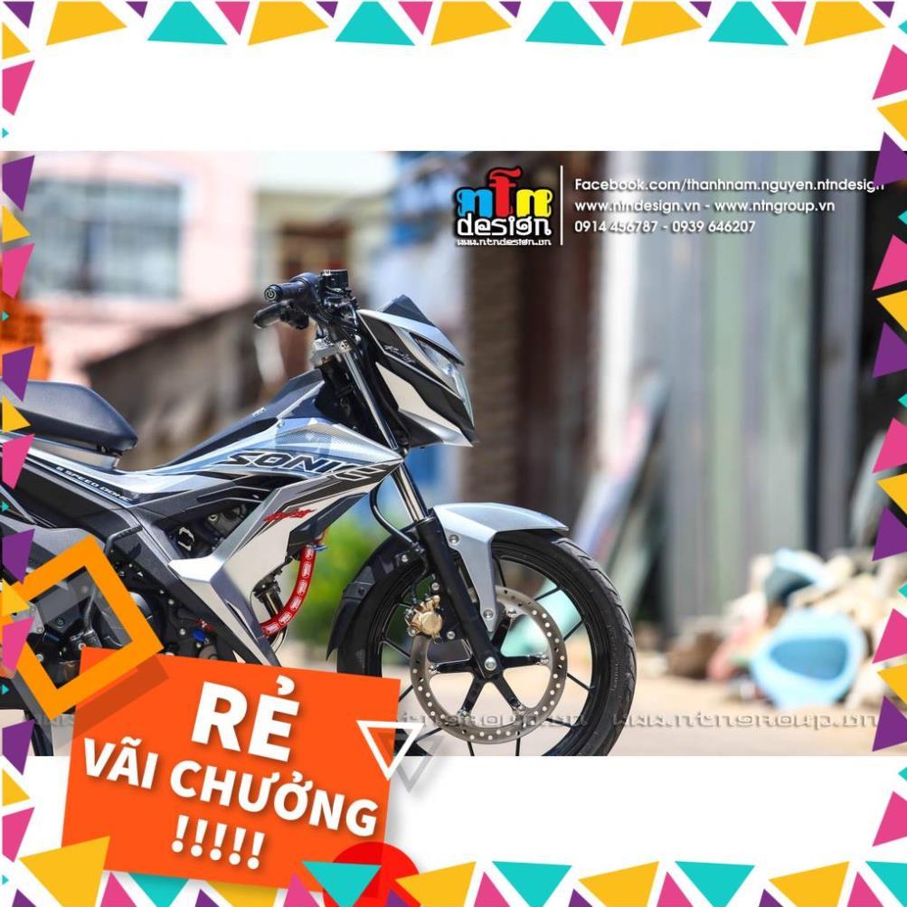 Tem Rời Sonic Mẫu Bạc Đen Đỏ 150R