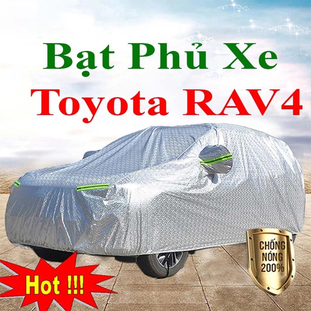 Bạt Phủ Xe Ô Tô Toyota Rav4 - Bạt Phủ Ô Tô 5 Chỗ 3 Lớp Cao Cấp Chống Mưa, Chống Nắng, Chống Cháy Loại 1