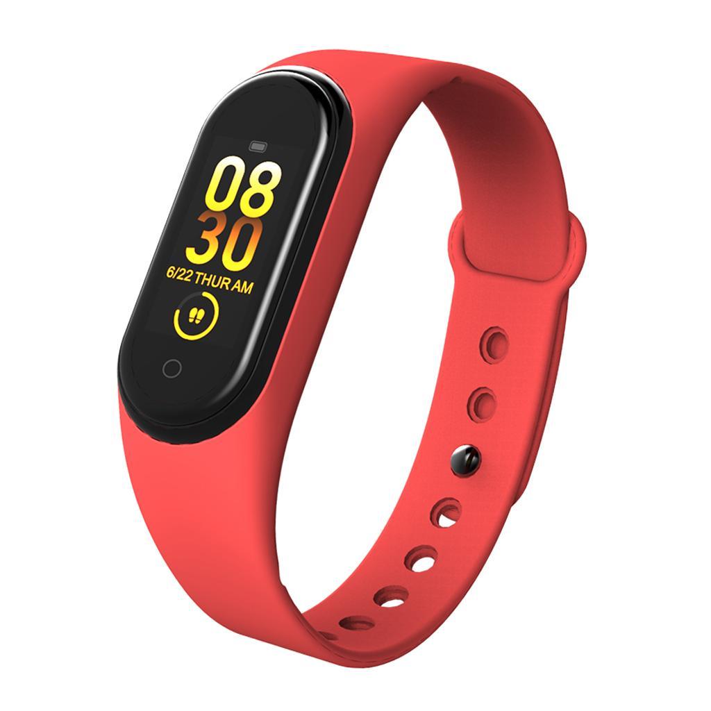 3xSmart Wristband Fitness Tracker Sport Watch Bracelet Touch Screen Red
