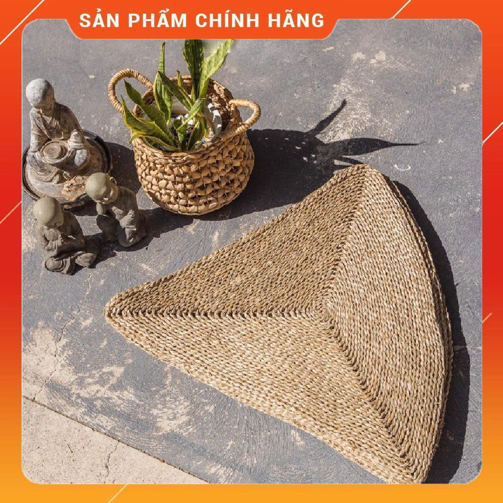 thảm cói trải sàn hình tròn siêu dày