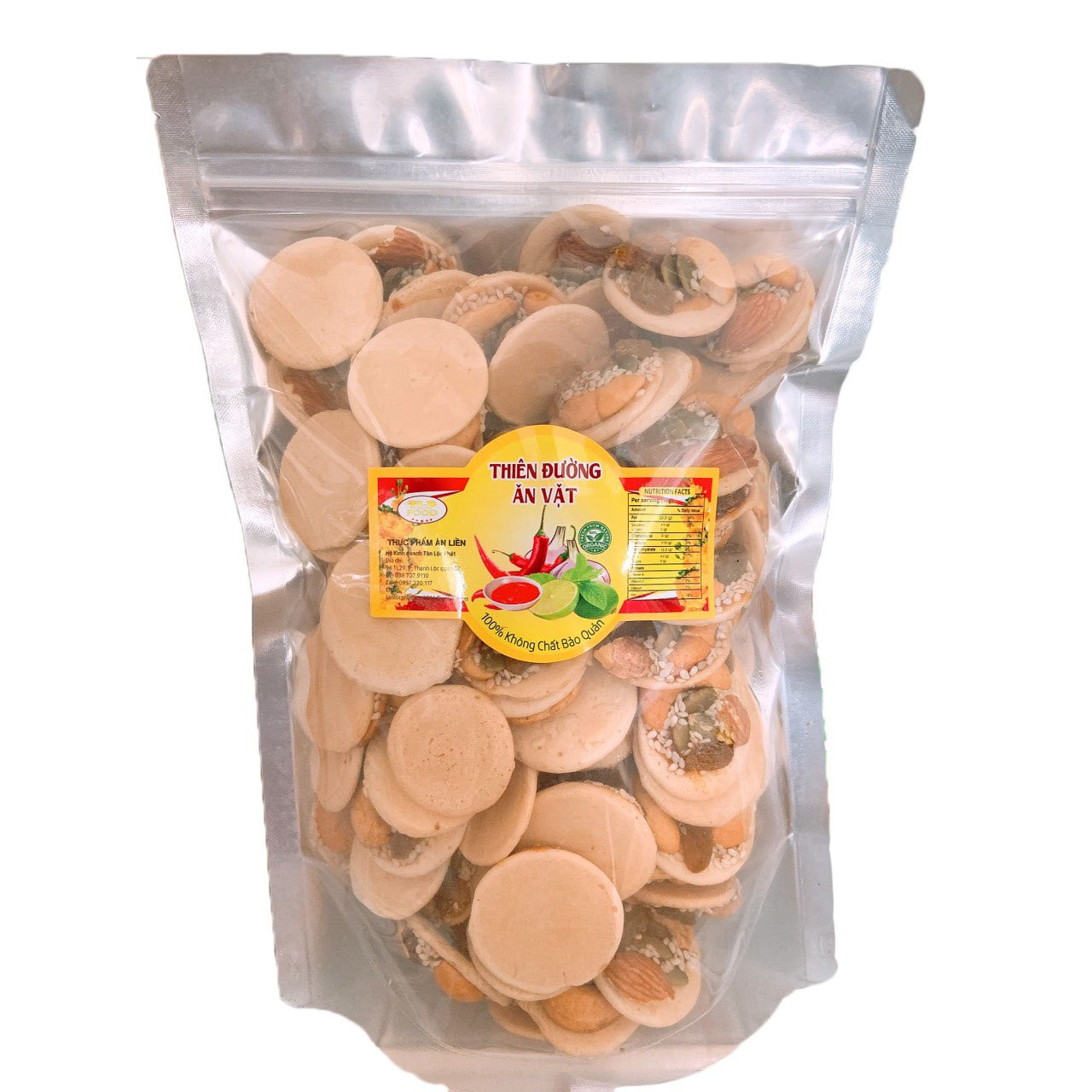 BÁNH ĐIỀU MIX HẠT DINH DƯỠNG TÂN LỘC PHÁT BỊCH 500G