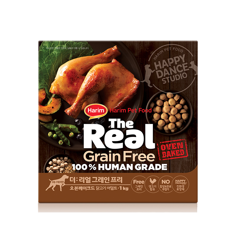 Thức ăn khô cho chó The Real Grain Free Oven – Baked Adult 1kg ( 200gx5)