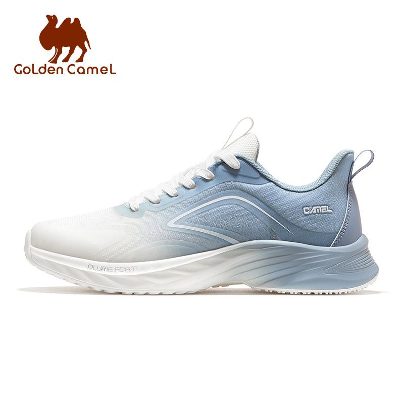 Lạc Đà Vàng Giày Sneaker Nam Lưới Mới Chạy Bộ Đệm Chống Trơn Trượt Thể Thao Thoáng Khí Cặp Đôi Thời Trang Đi Bộ Nam Nữ Color: 14-White Green Shoe Size: 43