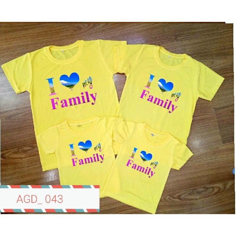 Áo gia đình in chữ gia đình - MÃ AGD 043