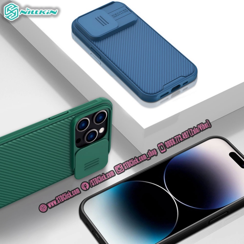 ỐP LƯNG DÀNH CHO ĐIỆN THOẠI IPHONE 14 PRO NILLKIN CAMSHIELD PRO NILLKIN