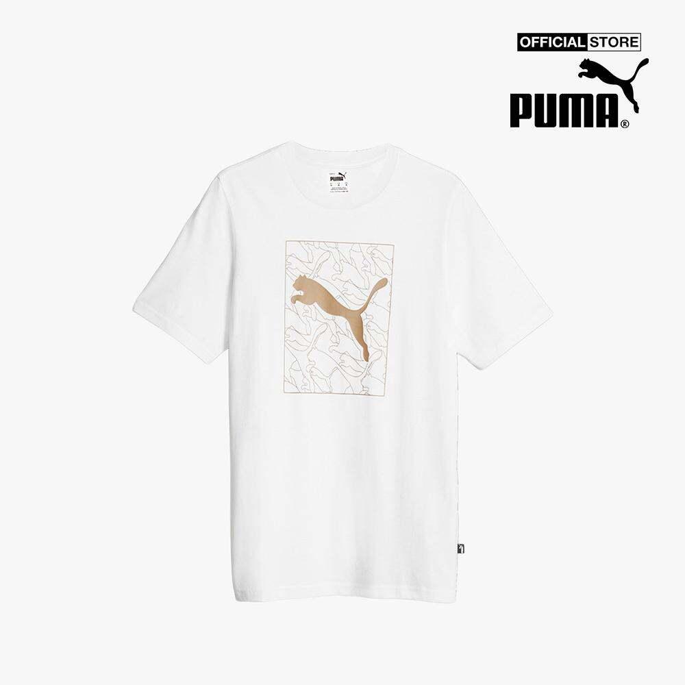 PUMA - Áo thun nam cổ tròn tay ngắn GRAPHICS 677184