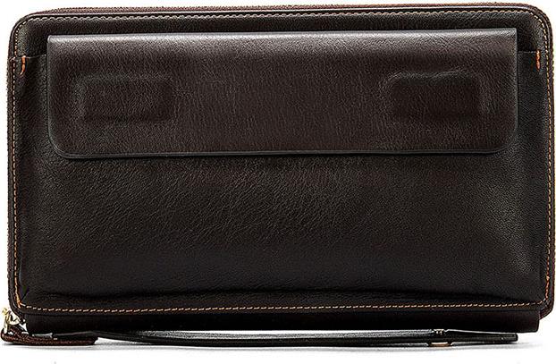 Ví cầm tay da bò BHM9043 Clutch da thật