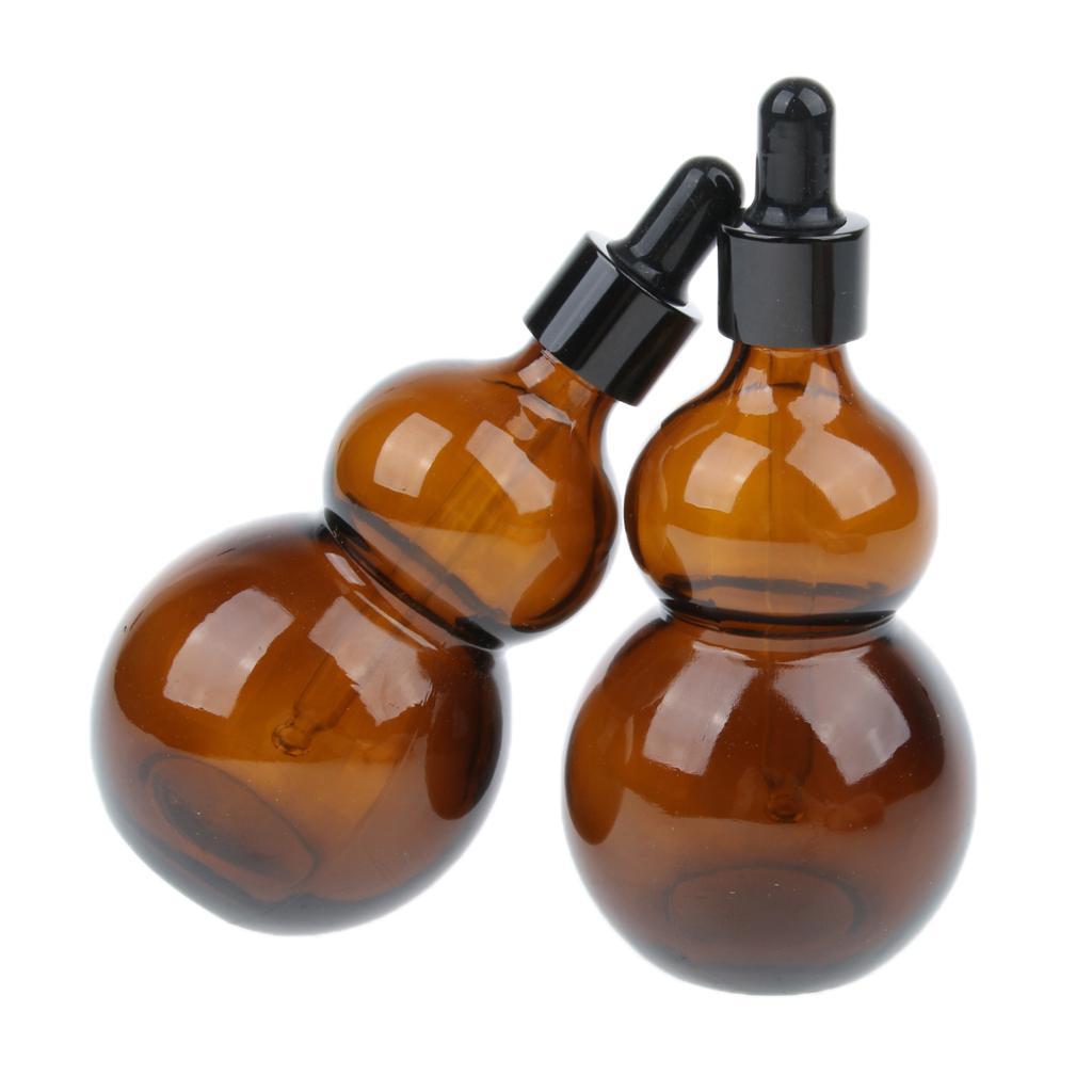 4x Glass Pipette Dropper Bottles for Essential Oils Liquid Reagent 50/100ml