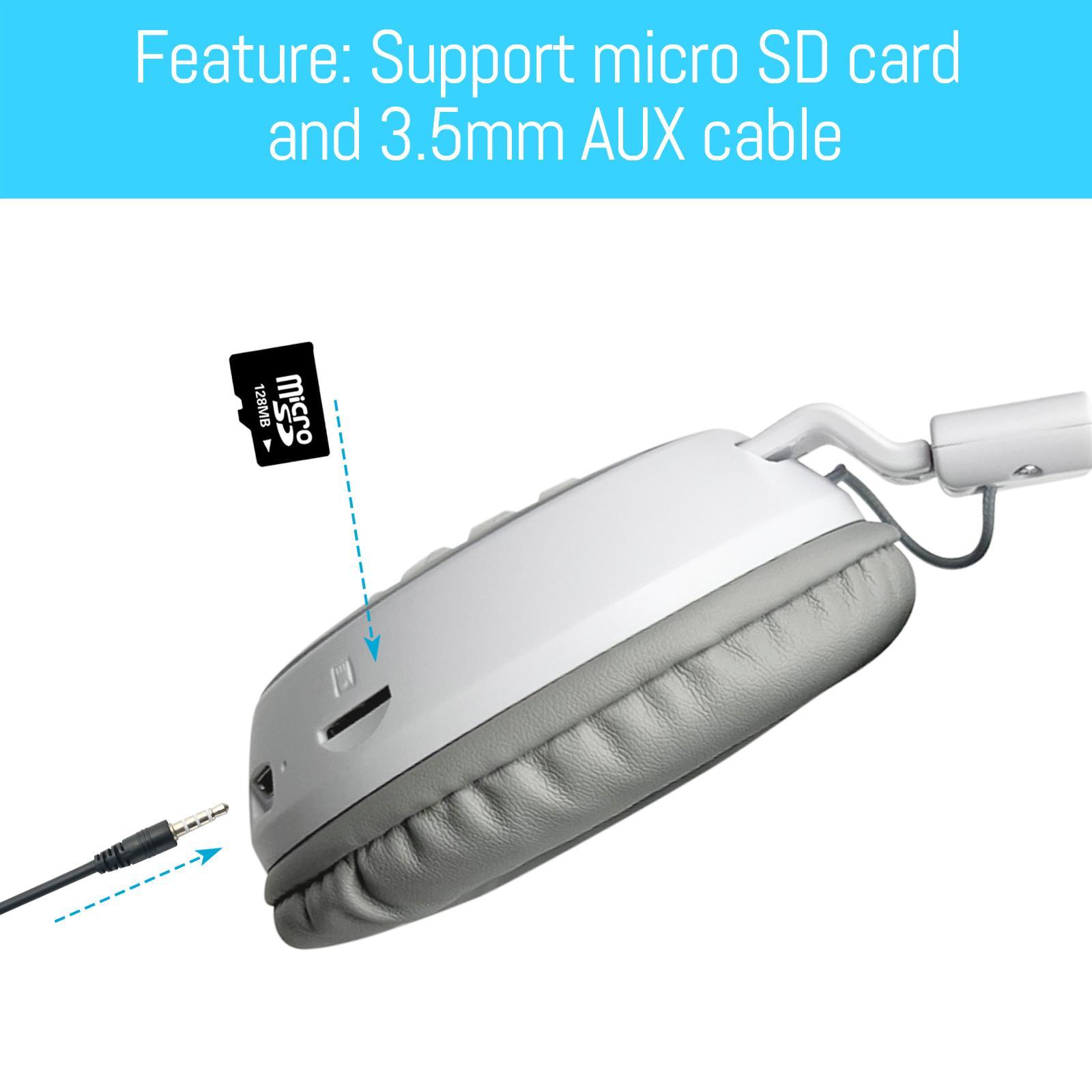 Bluetooth Over Ear Headphones with Adjustable Headband Bluetooth Headphones for Laptop