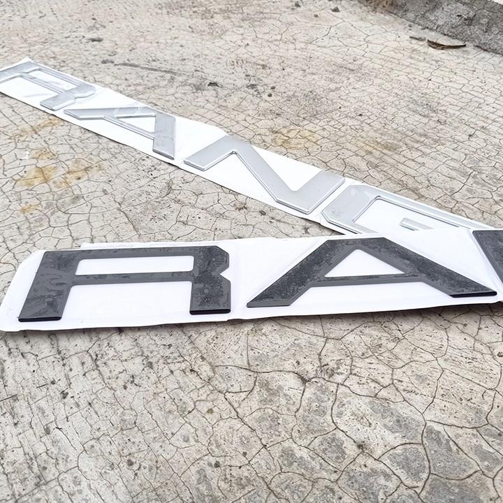 Logo Chữ RANGER 3D Nổi Dán Trang Trí Đuôi Xe Ford Ranger