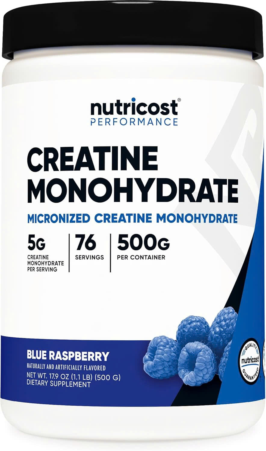 Nutricost Creatine Monohydrate (500G), Hỗ Trợ Tăng Sức Mạnh Cơ Bắp, Phục Hồi Năng Lượng