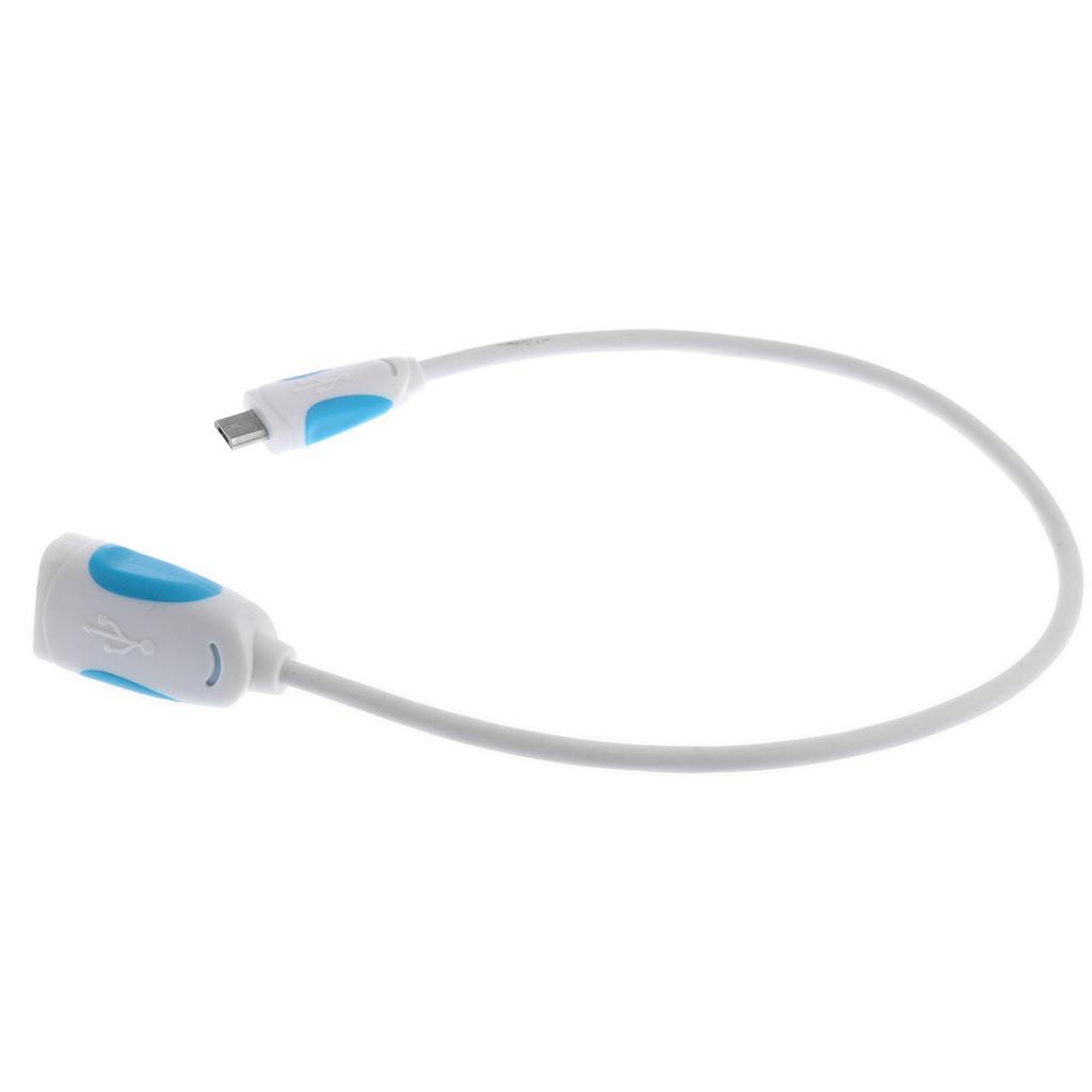 Micro USB Male to USB Female Converter OTG Adapter Cable Cord 25cm