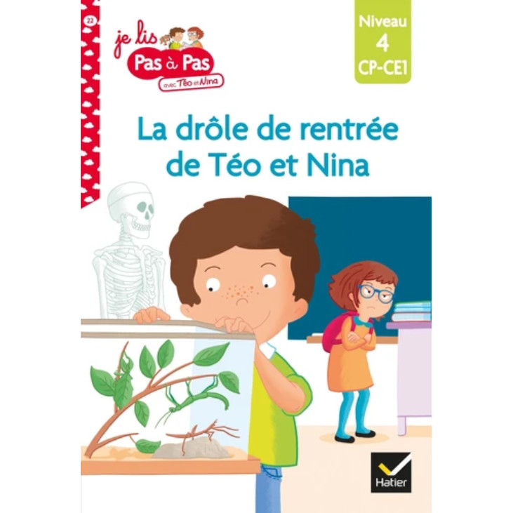 Sách tập đọc tiếng Pháp - Téo et Nina niveau 4 - La drôle de rentrée de Téo et Nina