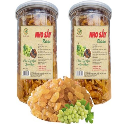 NHO VÀNG SẤY KHÔ TÂN LỘC PHÁT COMBO 2 HŨ - MỖI HŨ 500G