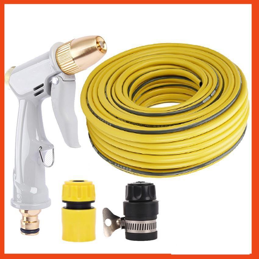 Bộ dây vòi xịt nước rửa xe, tưới cây tăng áp 3 lần, loại 20m 206846