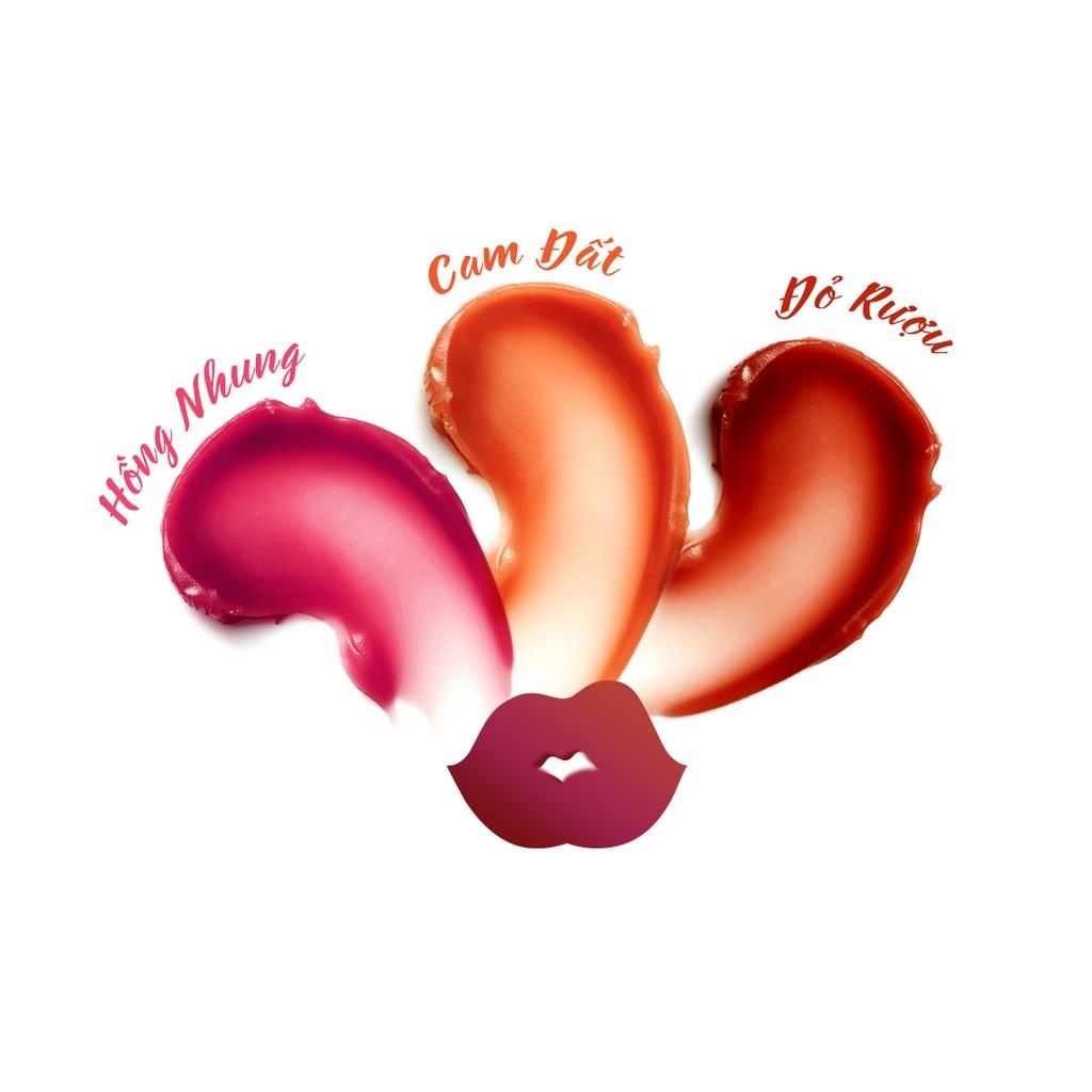 Son dưỡng có màu cho môi và má BareSoul Best Kisser Lip Tint &amp; Cheek Plus (Đỏ/Cam/Hồng)