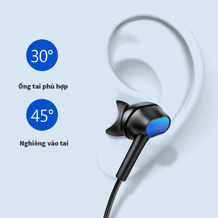 Tai nghe  Bluetooth đeo cổ Hitoor HT10 Âm thanh nổi trong tai - tai nghe Thể thao chạy ngoài trời không thấm mồ hôi - hàng nhập khẩu