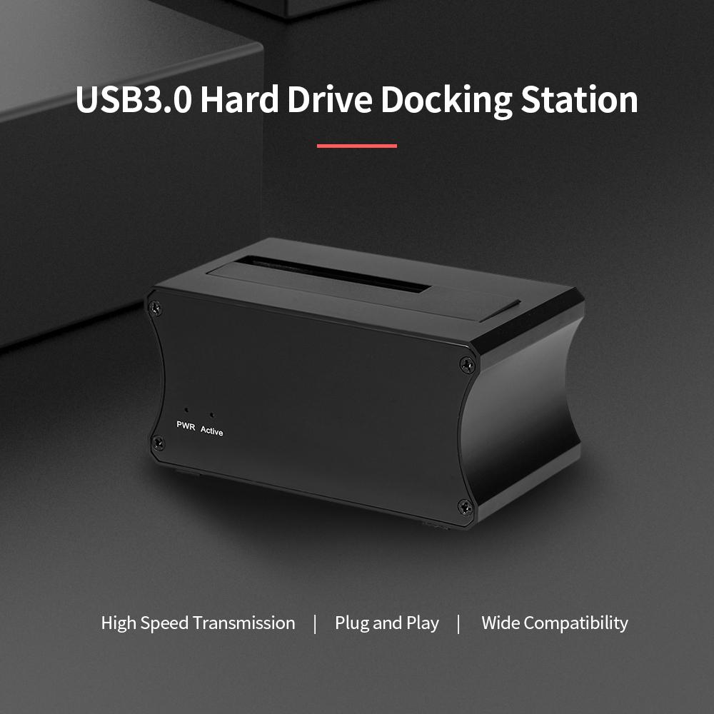 Đế cắm ổ cứng USB3.0 2,5 / 3,5 '' SATA HDD / SSD tốc độ cao bằng hợp kim nhôm