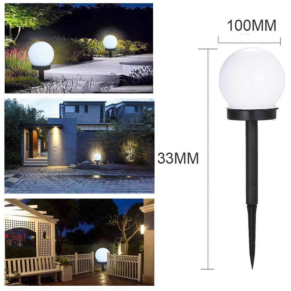 Bóng Đèn Led Hình Cầu Chống Thấm Nước Sử Dụng Năng Lượng Mặt Trời Dùng Trang Trí Ngoài Trời
