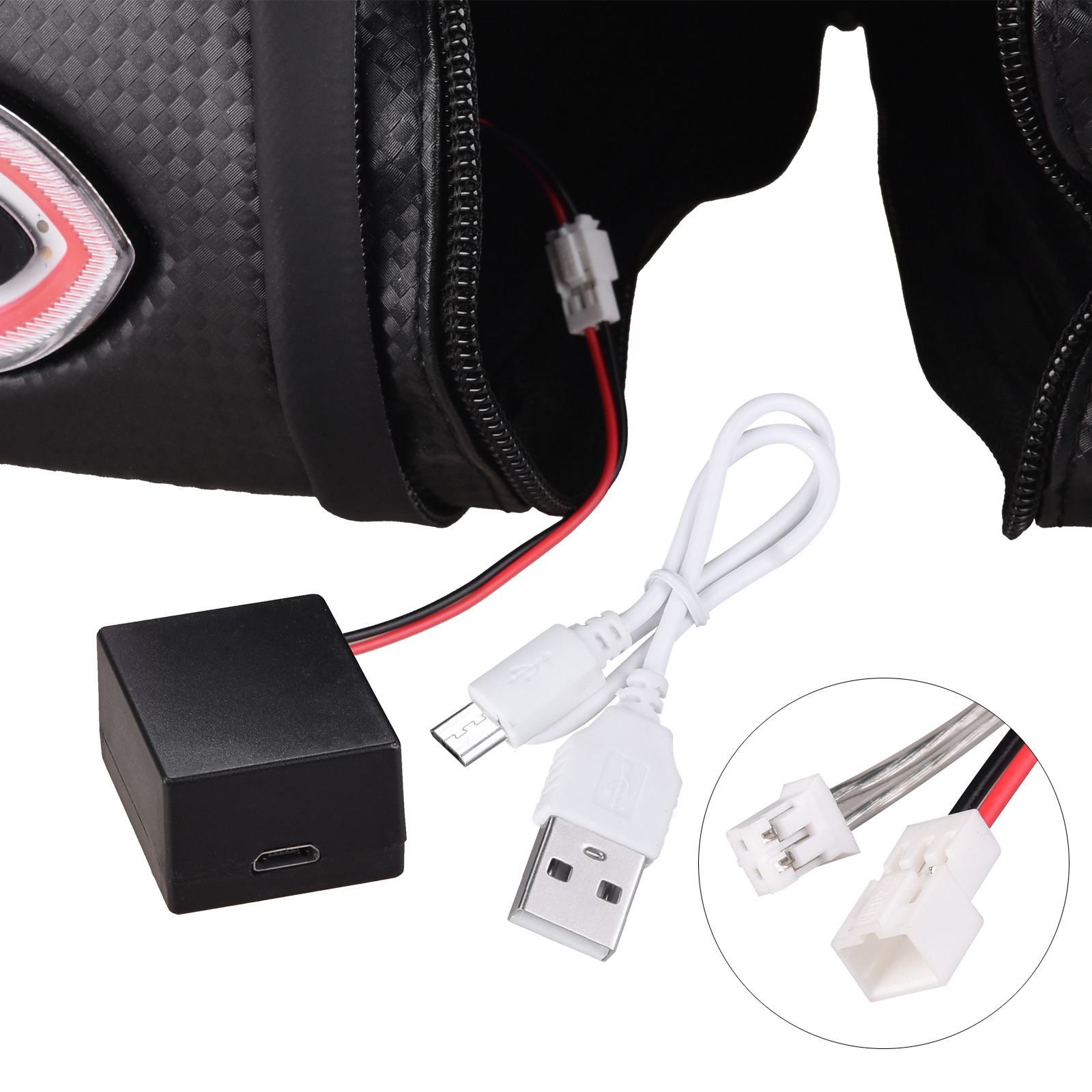 Túi yên sau xe đạp vỏ cứng có đèn hậu không thấm nước