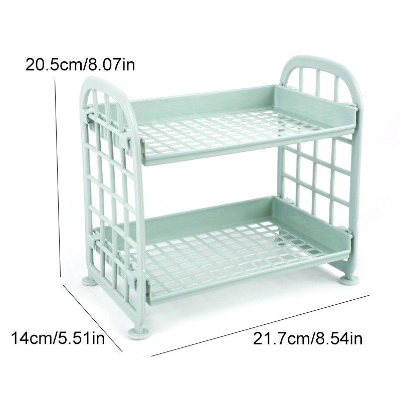 Kệ Nhựa 2 Tầng Đựng Đồ Dùng Tiện Lợi