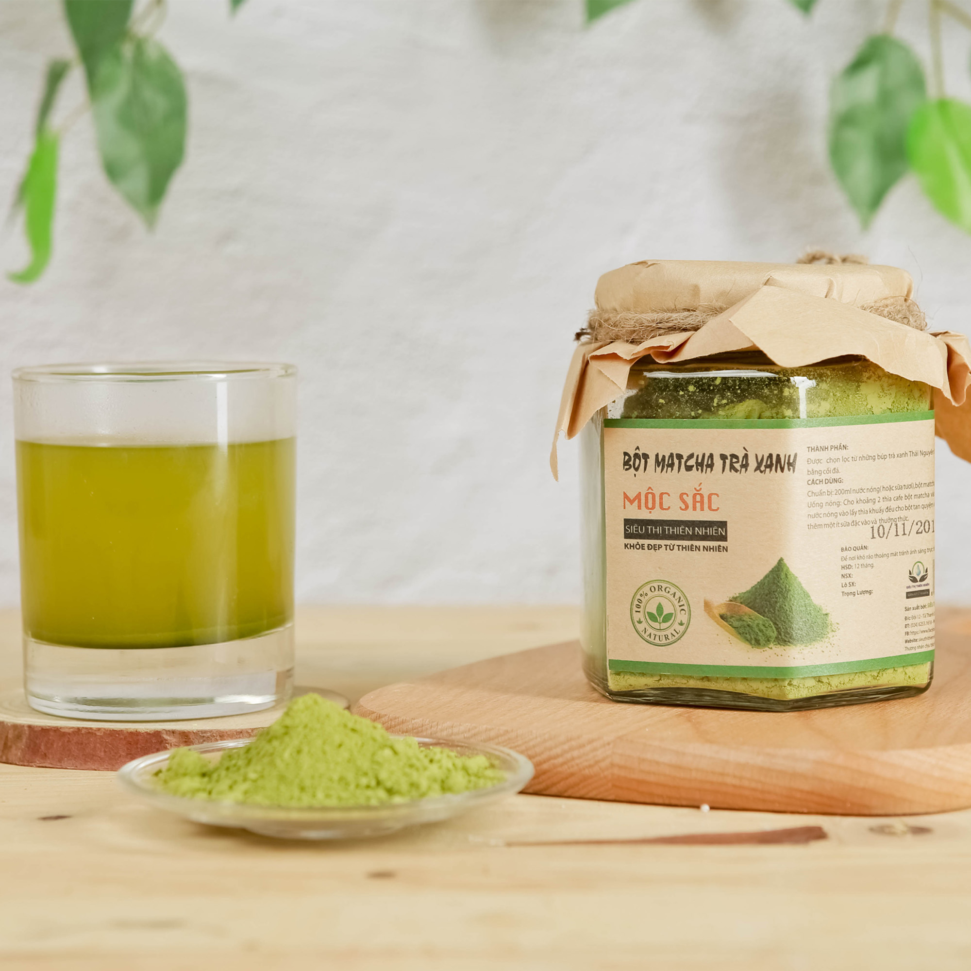 Bột matcha trà xanh Mộc Sắc cao cấp