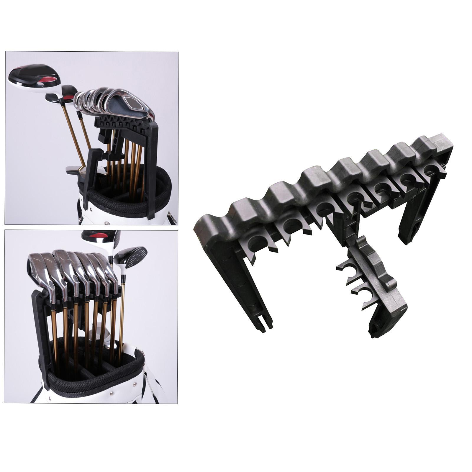 2x Durable Golf Club Organizers Clamp Holder Stand  Shafts Holder Accessory Tool for  Club Iron Driver  Sport Outdoor
