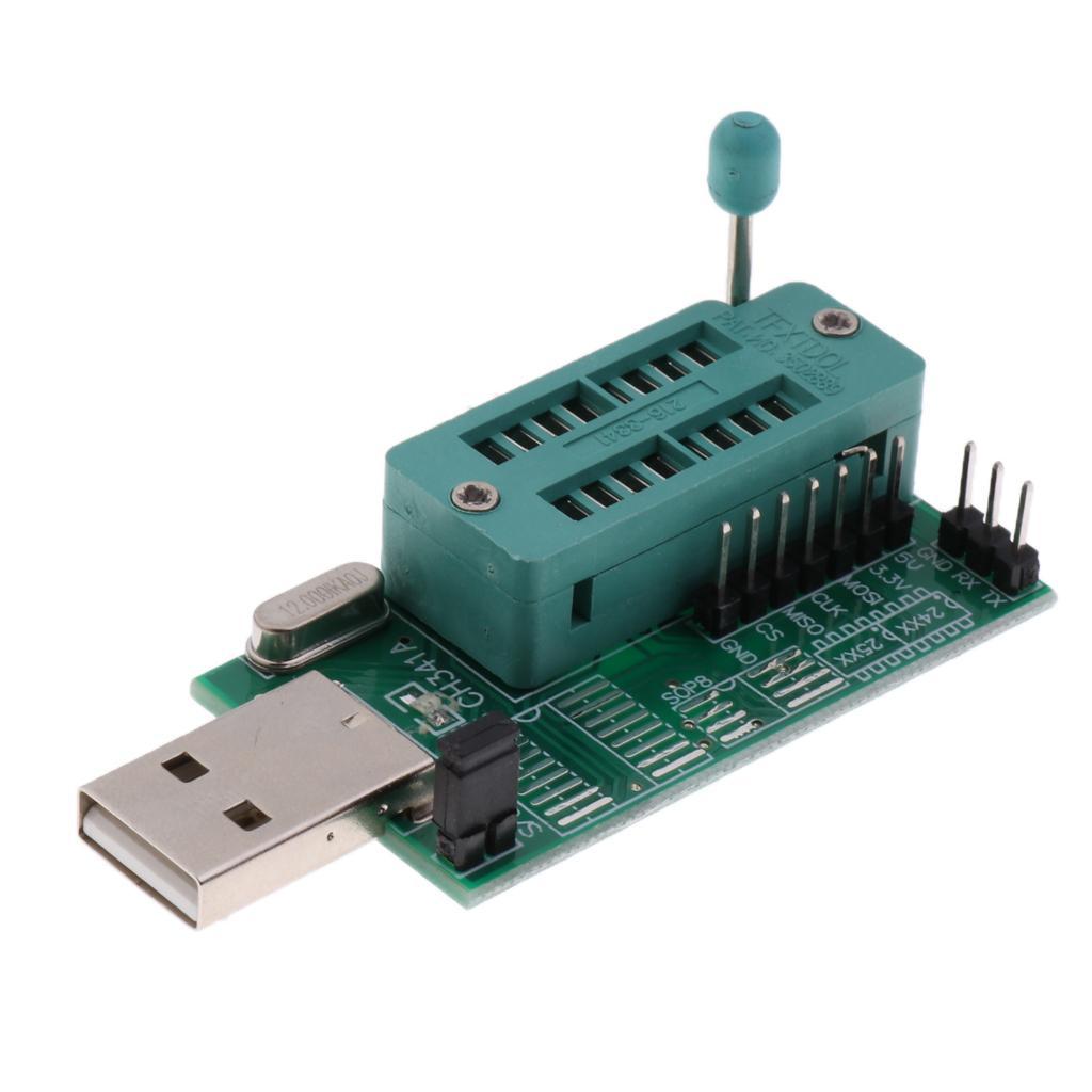 2 Pcs Pins CH341A Programmer USB Motherboard Routing LCD Bios Board 24 25