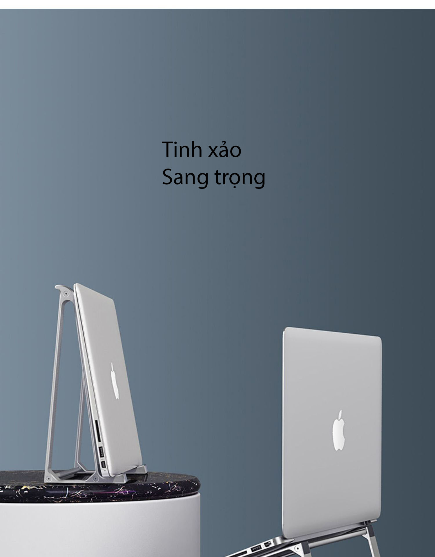 Giá Đỡ Máy Tính, Laptop, iPad, Macbook Hợp Kim Nhôm Cao Cấp. Hỗ Trợ Tản Nhiệt Chống Mỏi Cổ, Vai, Gáy. Hàng Nhập Khẩu Chính Hãng Cao Cấp KitAcoom