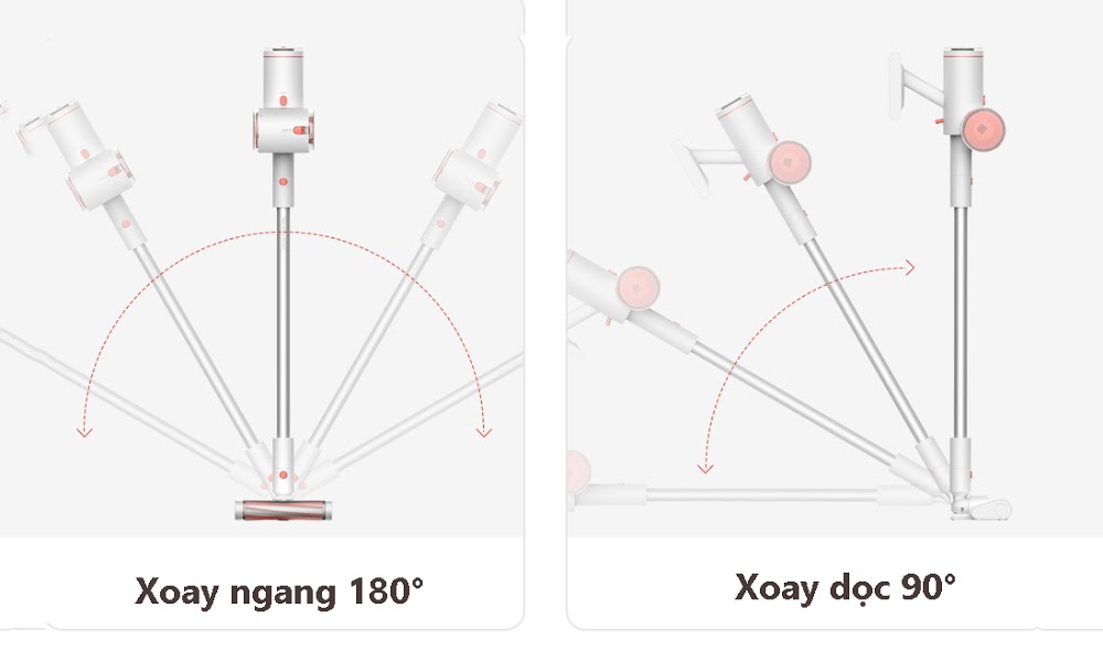 Máy Hút Bụi Không Dây Cao Cấp Deerma VC25 Lực Hút 10000kPa, Công Suất 150W- Hàng Chính Hãng