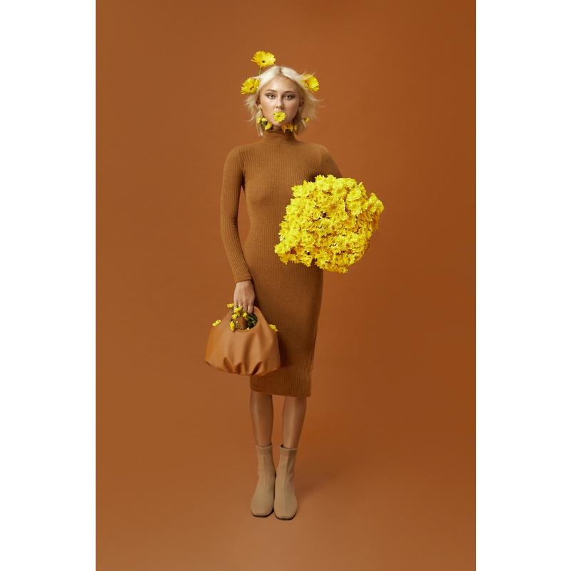Túi xách Flower Bag màu nâu vàng bò - CHAUTFIFTH