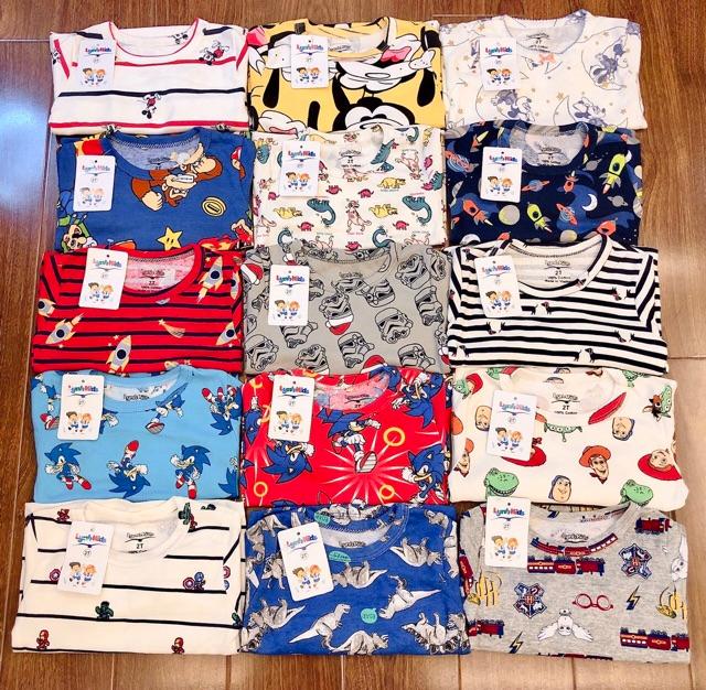 Bộ bozip dài tay cho bé trai/ bé gái size 2-7