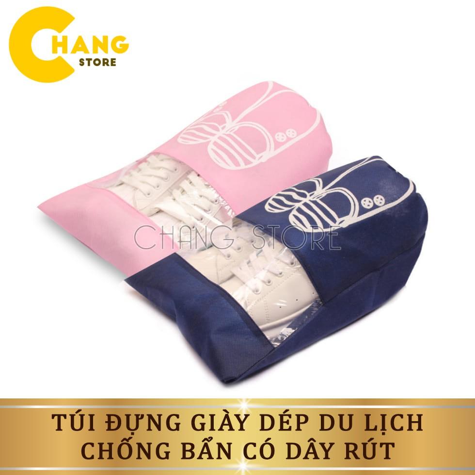 Túi Đựng Giày Dép Du Lịch Chống Bẩn Có Dây RútTiện Dụng Size 43x32CM