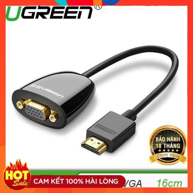 Cáp chuyển đổi HDMI to VGA ( không Audio )-  chính hãng Ugreen 40253