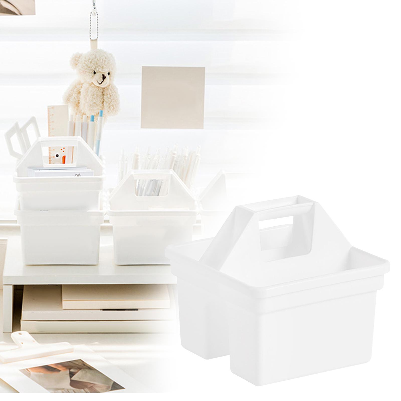 Cosmetic Storage Box with Handle Bathroom Organizer Case for Bedroom Dresser