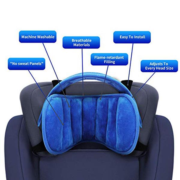 2020 Xe Kid Đầu Cố Định Dây Đầu Còn Lại Cổ Hỗ Trợ Đầu Cố Định Ngủ Băng