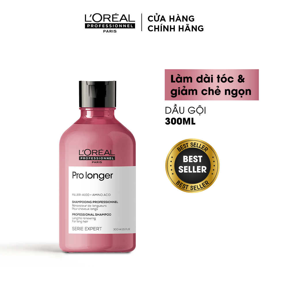 DẦU GỘI HỖ TRỢ GIẢM ĐỨT GÃY VÀ LÀM DÀI TÓC L'OREAL PRO LONGER SHAMPOO