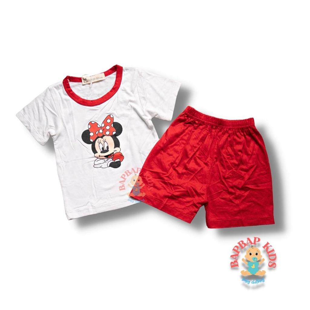 Bộ Cộc Tay Cho Bé Trai, Bé Gái BAPBAP Vải Thun Lạnh Minkymom Họa Tiết Hoạt Hình Dễ Thương, Đồ Bộ Trẻ Em Mặc Nhà CTHH