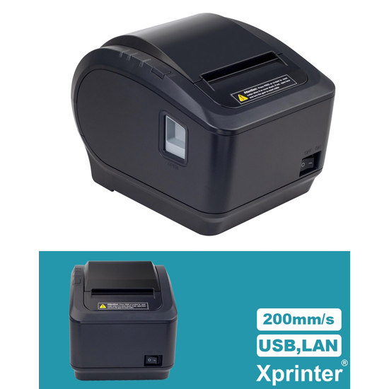 Máy In Hoá Đơn Nhiệt XPrinter XP-K200L (USB+LAN) - Hàng Chính Hãng