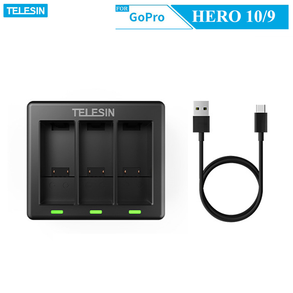 Sạc TELESIN cho GOPRO HERO 9, GOPRO HERO 10, GOPRO HERO 11 - (SG9-02)