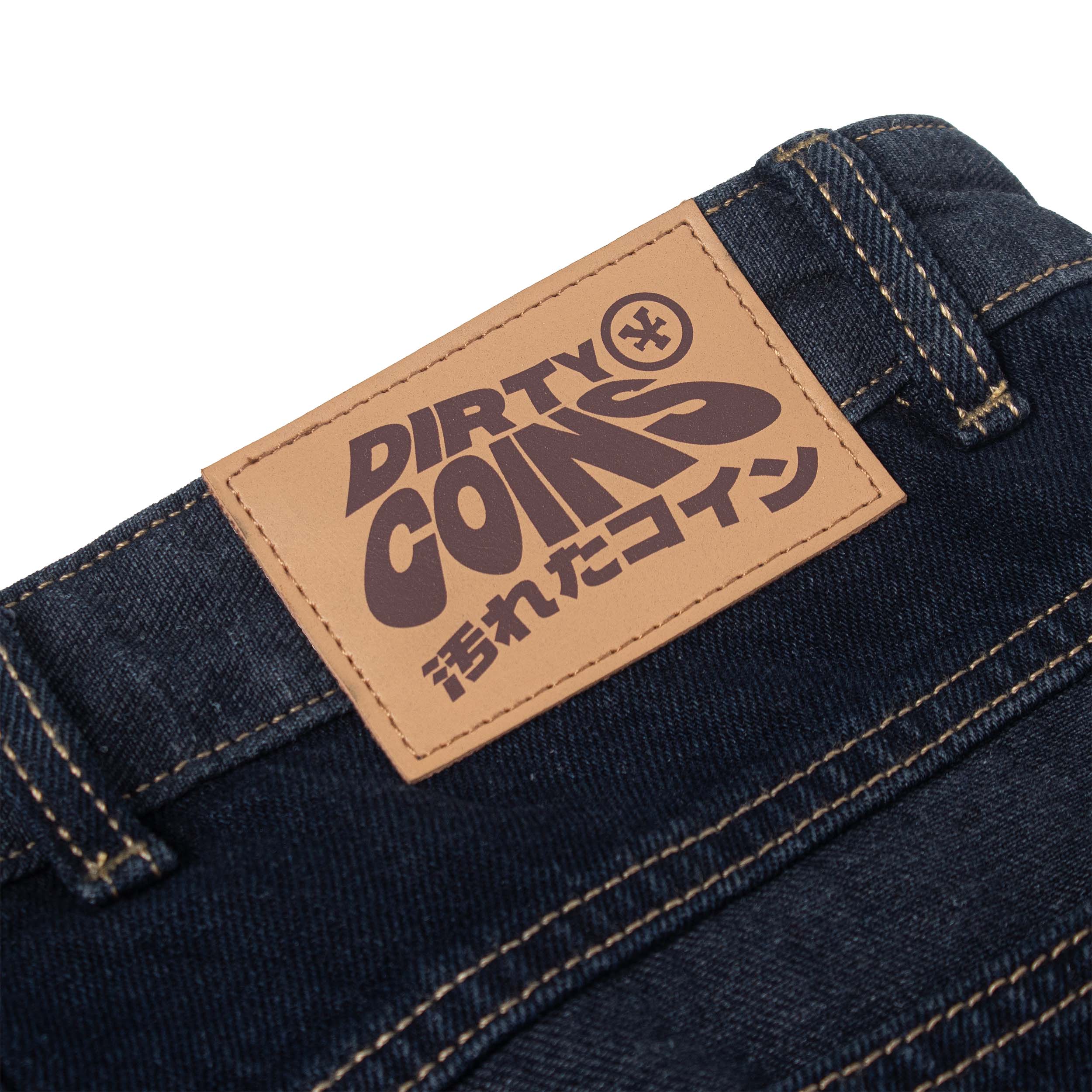 Quần DirtyCoins Logo Washed Knee Jeans 