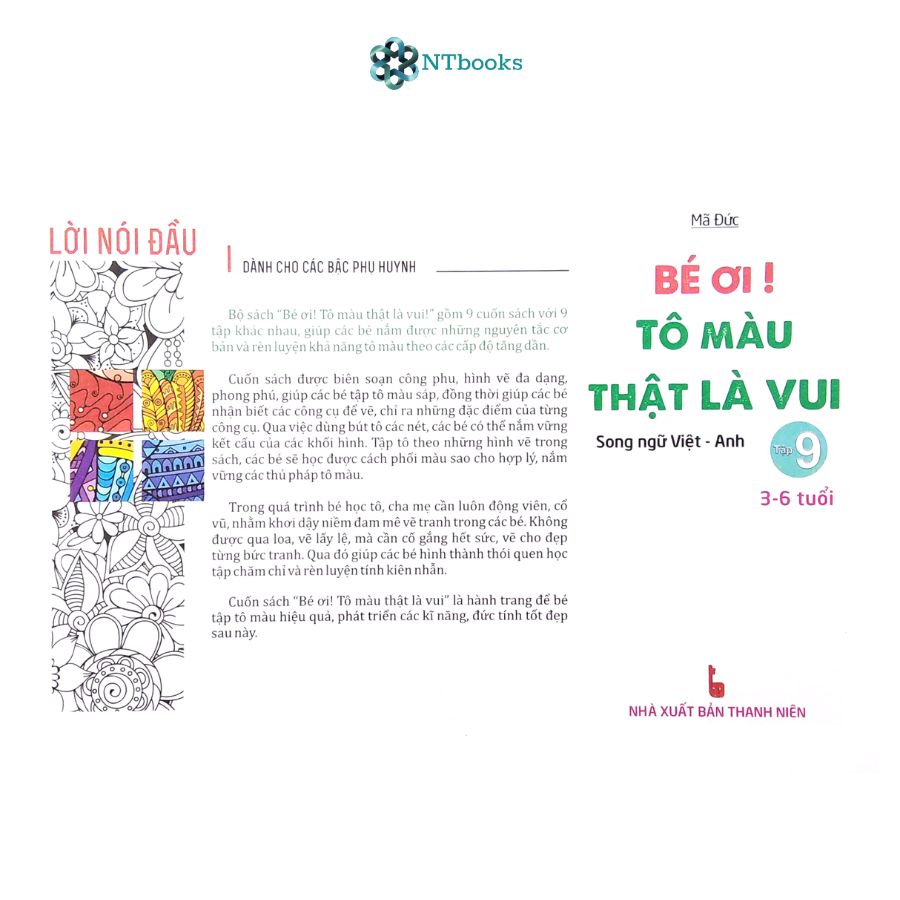 Sách Bé Ơi! Tô Màu Thật Là Vui - Song Ngữ Việt - Anh - Tập 9