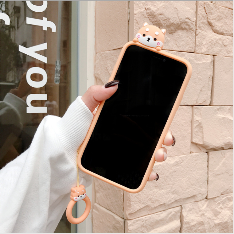 Ốp lưng dành cho iphone silicon Chó SiBa 6/6plus/6s/6splus/7/7plus/8/8plus/x/xs/11/12/pro/max/plus/promax