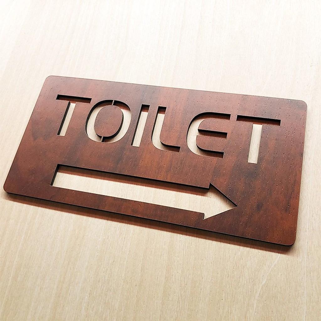 Tranh gỗ treo tường -Bảng toilet