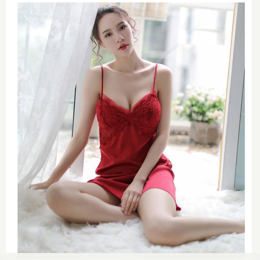 Váy Ngủ Lụa CÓ MÚT Nâng Ngực ĐẸP B1026