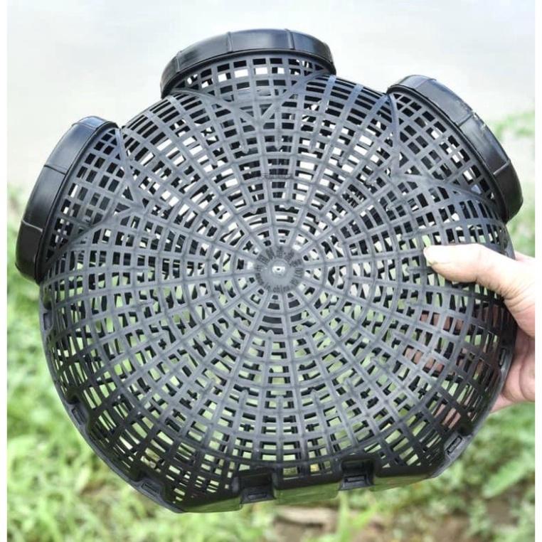 Lồng bẫy lươn,trạch,cua,cá,tôm 3 cửa hàng loại 1 làm bằng nhựa pvc đàn hồi , phiên bản nâng cấp dễ vào khó ra - sale to