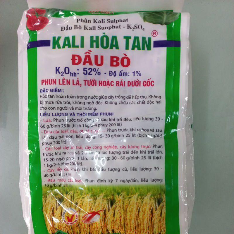 Phân Đầu Bò Kali Sunphat Kali Hoà Tan 1kg