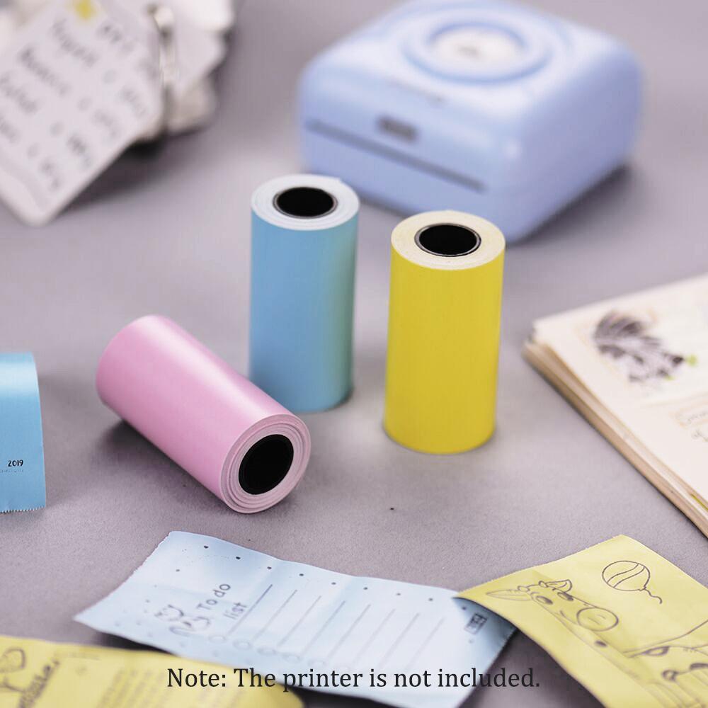 Giấy dán màu in nhiệt có keo tự dính 57 * 30mm