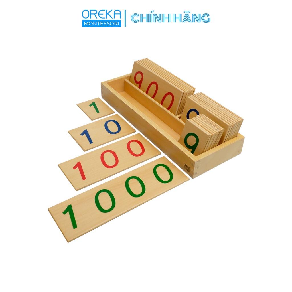 Đồ chơi trẻ em Oreka Montessori Hộp thẻ số cỡ lớn 1-1000 - 0530900